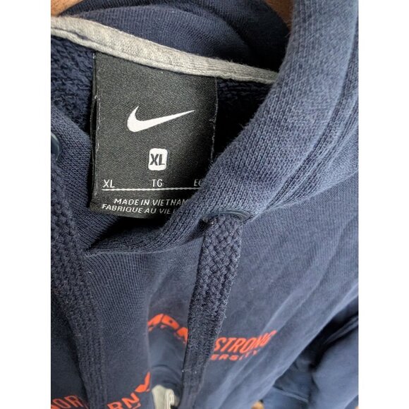 Northern Vermont University Nike Blue Hoodie NVU Sweatshirt Mens Size XL - Picture 6 of 8